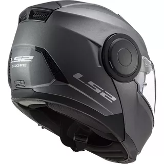 Flip-Up Motorcycle Helmet LS2 FF902 Scope Solid Matt Titanium - Matt Titanium