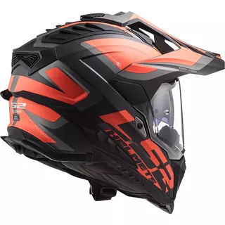 Enduro helma LS2 MX701 Explorer Alter - Matt Black Fluo Orange