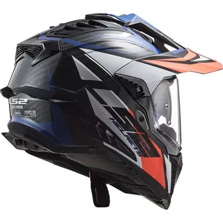 Enduro helma LS2 MX701 Explorer C Focus - Gloss Blue White Red