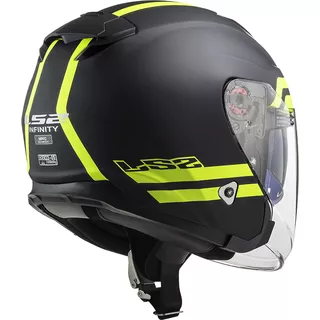 Open Face Motorcycle Helmet LS2 OF521 Infinity Hyper