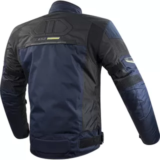 Herren Motorradjacke LS2 Shadow Man Blau Schwarz - blau-schwarz