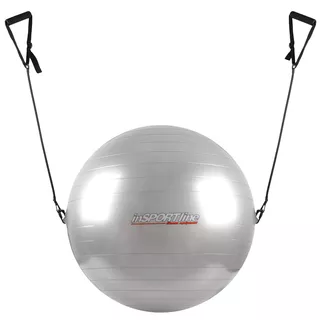 65cm Gymnastic Ball with Grips - Grey