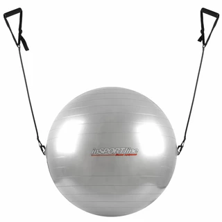 75cm Gymnastic Ball with Grips - Grey - Grey