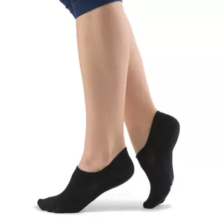 Invisible Bamboo Socken 2 Paar - schwarz