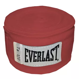 Boxbandázs Everlast Pro Style Hand Wraps 300cm - fekete - piros