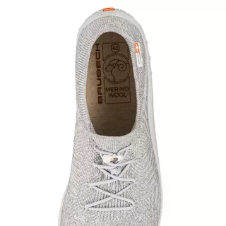 Pánske barefoot topánky Brubeck Merino - Light Grey