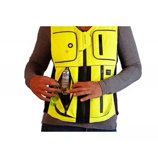 Bicycle Airbag Vest Helite B’Safe - Green-Yellow