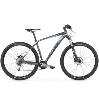 Horský bicykel Kross Level 5.0 29" - model 2020 - čierna/červená/strieborná - čierna/grafitová/kovová