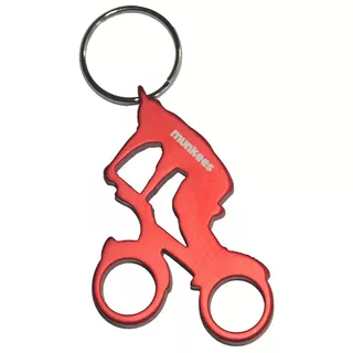 Bottle Opener Munkees Biker - Yellow - Red