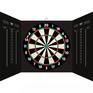 Kabinet s terčem Bull's Magnetic Paper Dartboard Cabinet Set