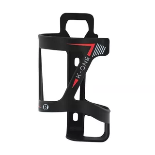 Side Water Bottle Cage ROTO Slide K-One Plastic - White/Black Logo - Black/Red Logo