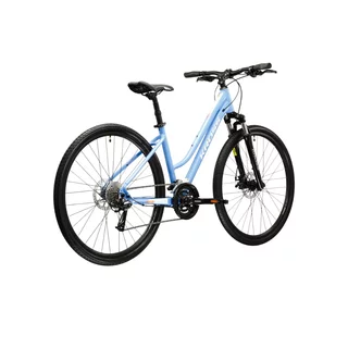 Dámské crossové kolo Kross Evado 3.0 28" Gen 007 - modrá / bílá / lesk