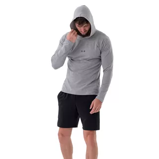 Men’s Long-Sleeve Hooded T-Shirt Nebbia 330 - Black