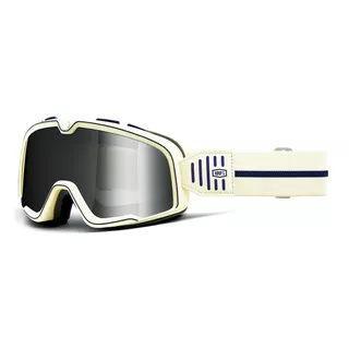 MX Goggles 100% Barstow Armo, stříbrné plexi