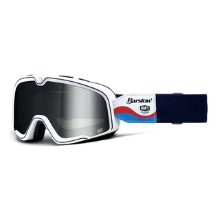 Moto Goggles 100% Barstow Lucien, stříbrné plexi