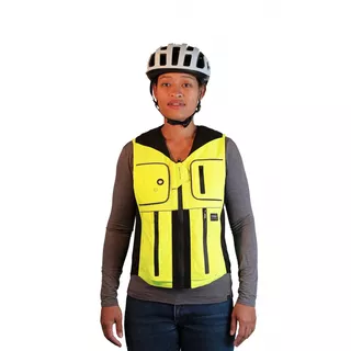 Bicycle Airbag Vest Helite B’Safe - Green-Yellow