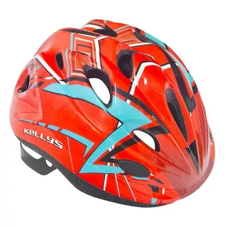 Children's Bicycle Helmet KELLYS BUGGIE - Lime - Red-Blue