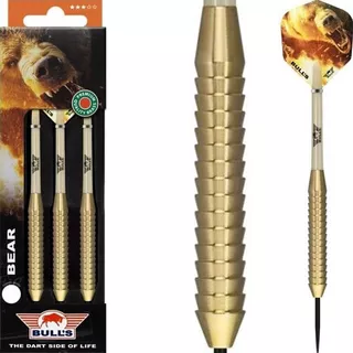 Darts Bull’s Bear Brass Steel - ridged brass