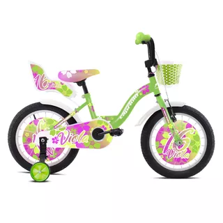 Children’s Bike Capriolo Viola 16” 6.0 - Green-Violet - Green-Violet