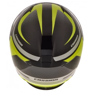 Motorcycle helmet Cassida Integral 2.0 black-gray-yellow fluo - XL (61-62)