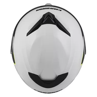 Motorradhelm Cassida Compress 2.0 Refraction weiß/schwarz/gelb fluo P/J