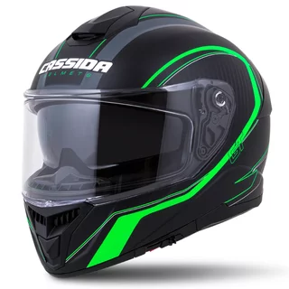 Helma na moto Cassida Integral GT 2.0 Reptyl černá/zelená/bílá