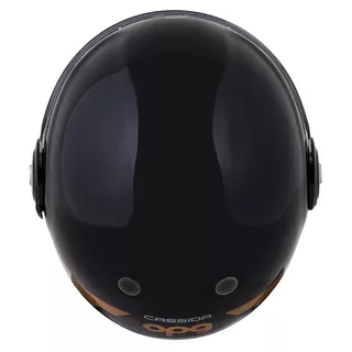 Cassida Fiber OPG Motorradhelm Schwarz/Gold/Silber