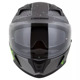 Motorcycle Helmet Cassida Integral 3.0 DRFT Matte Gray/Black/Green