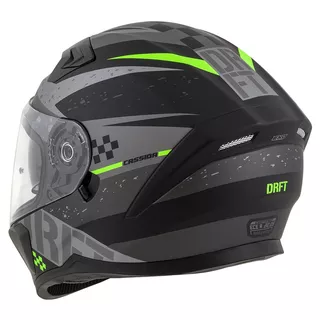 Motorcycle Helmet Cassida Integral 3.0 DRFT Matte Gray/Black/Green