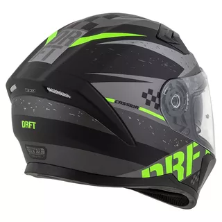 Motorcycle Helmet Cassida Integral 3.0 DRFT Matte Gray/Black/Green