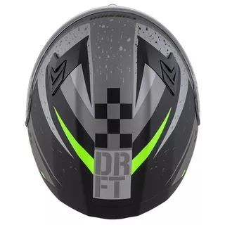 Motorcycle Helmet Cassida Integral 3.0 DRFT Matte Gray/Black/Green