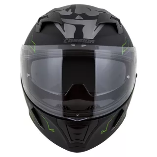 Motorcycle Helmet Cassida Integral 3.0 Hack Vision Matte Black/Green