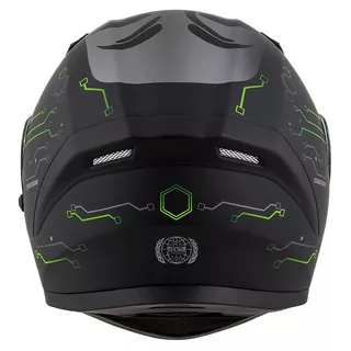 Motorcycle Helmet Cassida Integral 3.0 Hack Vision Matte Black/Green