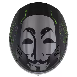 Motorcycle Helmet Cassida Integral 3.0 Hack Vision Matte Black/Green