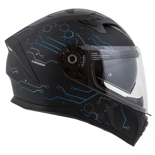 Motorcycle Helmet Cassida Integral 3.0 Hack Vision Matte Black/Blue