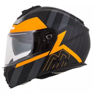 Motorcycle Helmet Cassida Modulo 2.0 Profile Matte Black/Gray/Orange P/J