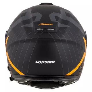 Moto prilba Cassida Modulo 2.0 Profile čierna matná/šedá/oranžová P/J