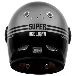 Motorcycle Helmet Cassida Fibre Super Hooligan Black/Metallic Gray