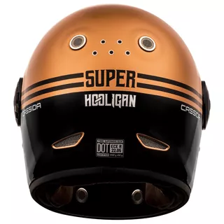 Motorcycle Helmet Cassida Fibre Super Hooligan Black/Metallic Copper/Gray