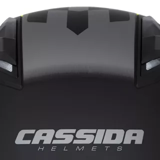 Cassida Jet Tech RoxoR Motorradhelm schwarz matt/fluo gelb/grau