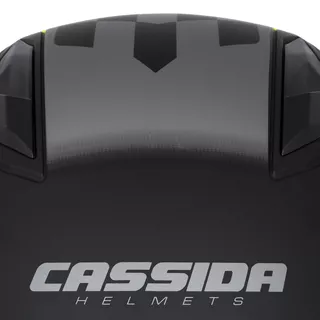 Motorcycle Helmet Cassida Jet Tech RoxoR Matte Black/Fluo Yellow/Gray