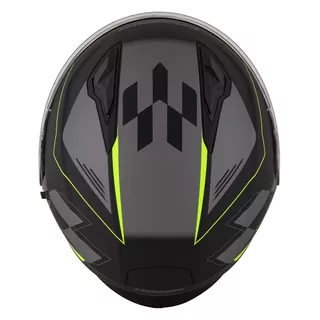 Cassida Jet Tech RoxoR Motorradhelm schwarz matt/fluo gelb/grau