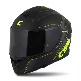 Motorradhelm Cassida Integral GT 2.1 Flash schwarz matt/fluo gelb/dunkelgrau