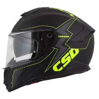 Moto přilba Cassida Integral GT 2.1 Flash černá matná/žlutá fluo/tmavě šedá