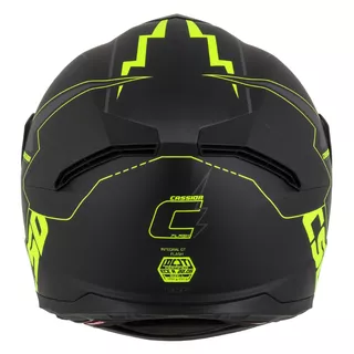 Moto prilba Cassida Integral GT 2.1 Flash čierna matná/žltá fluo/tmavo šedá