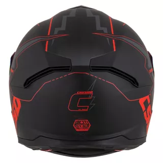 Motorradhelm Cassida Integral GT 2.1 Flash schwarz matt/metallic rot/dunkelgrau