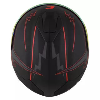 Moto přilba Cassida Integral GT 2.1 Flash černá matná/metalická červená/tmavě šedá