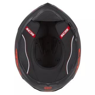 Motorradhelm Cassida Integral GT 2.1 Flash schwarz matt/metallic rot/dunkelgrau