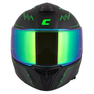 Motorradhelm Cassida Integral GT 2.1 Flash schwarz matt/grün fluo/dunkelgrau