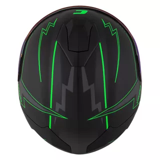 Motorradhelm Cassida Integral GT 2.1 Flash schwarz matt/grün fluo/dunkelgrau